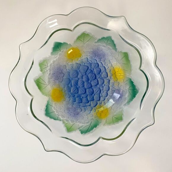 🍒Beautiful Glass Display Bowl  - Picture 1 of 4
